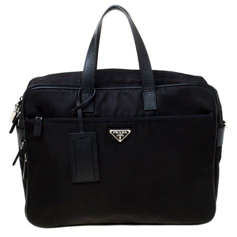 prada nylon laptop sleeve|Prada briefcase women.